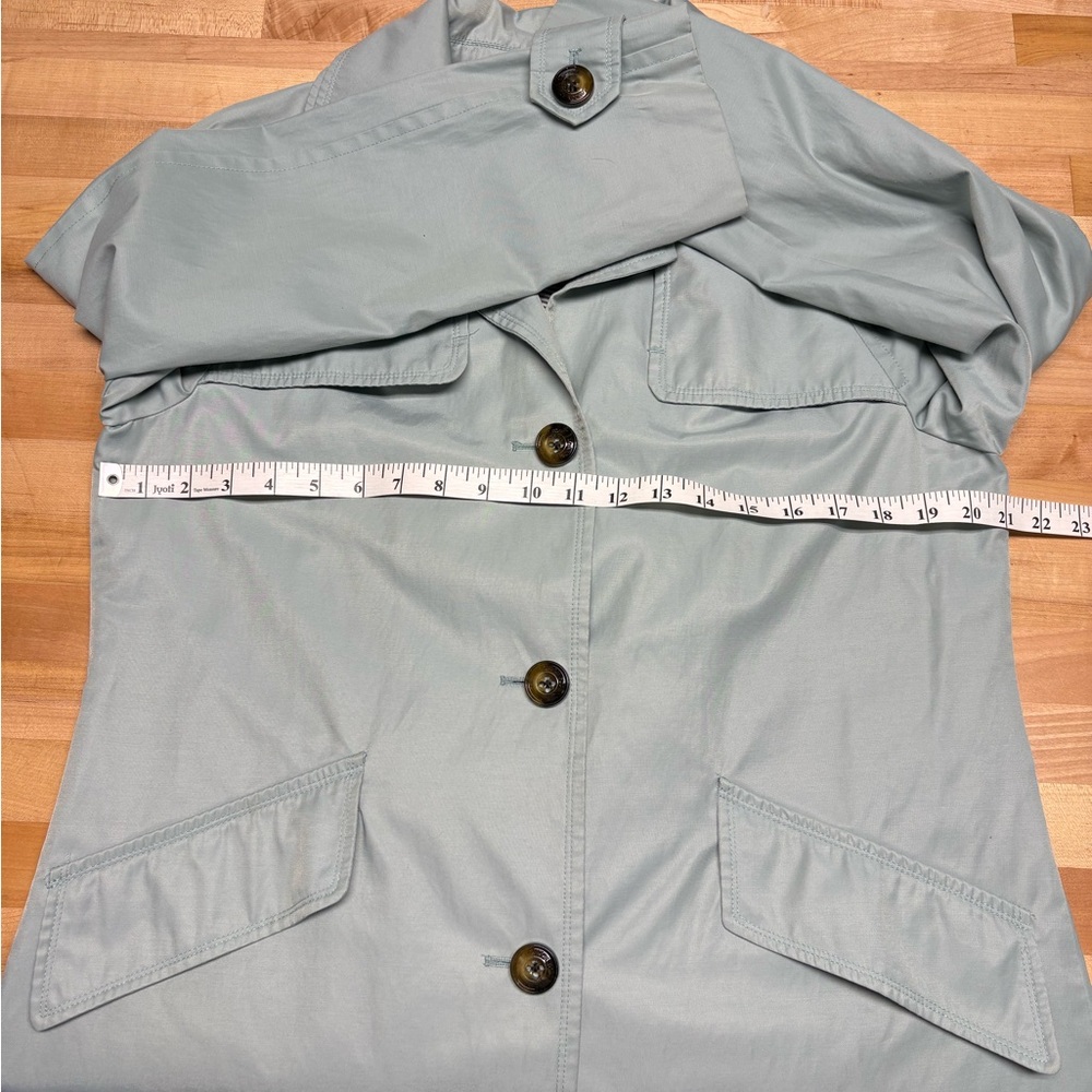 London Fog Sky Blue Trench Coat - Picture 3 of 11